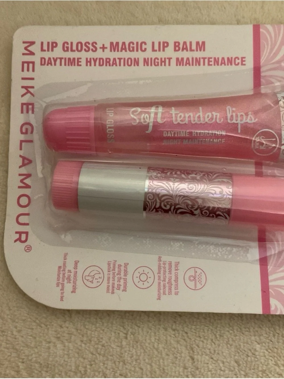 Yara Pink Lip Gloss & Balm Duo — Hydrating Pink Shine